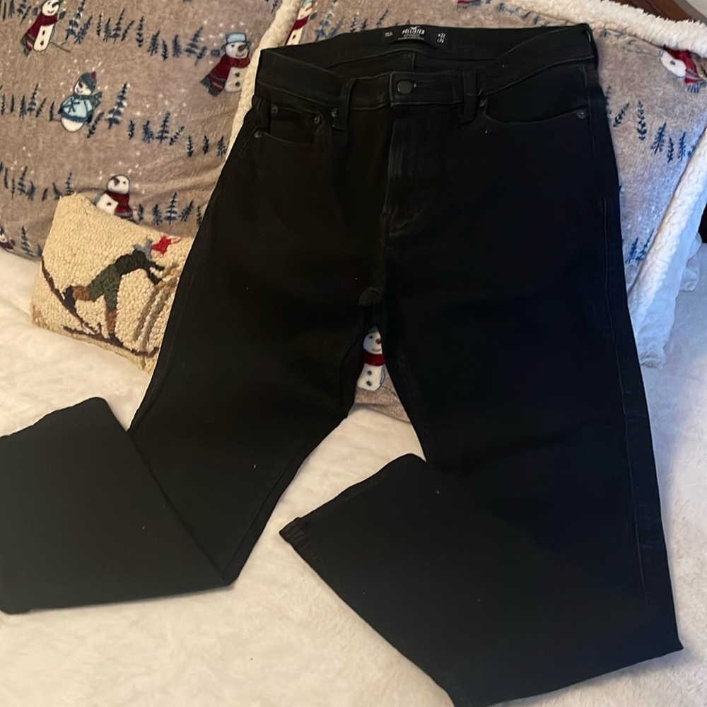 Used men’s Hollister black pants slim straight